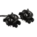 Фара светодиодная, Сова, 12 В, 15 Вт, 1080 лм, провод 56 см, светло-желтый, набор 2 шт.