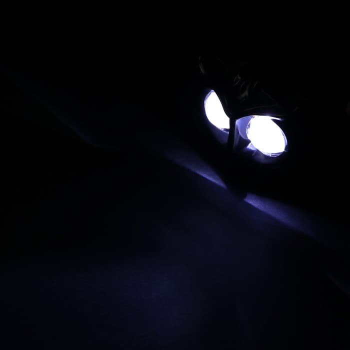 Фара светодиодная, Сова, 12 В, 15 Вт, 1080 лм, провод 56 см, светло-желтый, набор 2 шт.