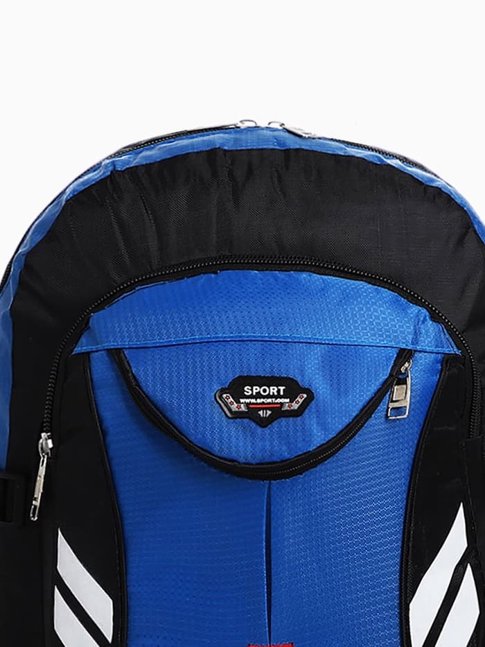 Рюкзак туристический 37 л, с карманами, с увеличением, карманами, синий