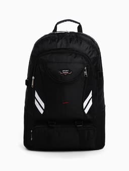 Рюкзак туристический 37 л, с увеличением, с карманами, чёрный