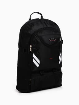 Рюкзак туристический 37 л, с увеличением, с карманами, чёрный