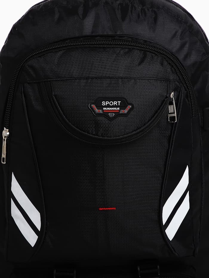 Рюкзак туристический 37 л, с увеличением, с карманами, чёрный