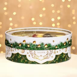 Коробка подарочная новогодняя с окном «Новогодний подарок» 21×21×8 см