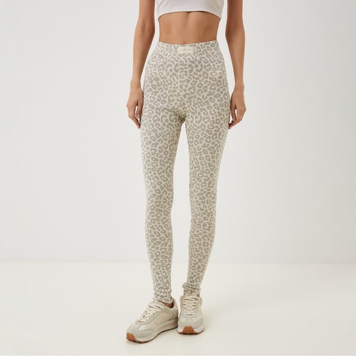 Легинсы спортивные женские Mist: Leo, размер 46 (рост 165 см), бежевые