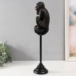 Фигурка полистоун «Шимпанзе на жёрдочке», 10×10×47.2 см