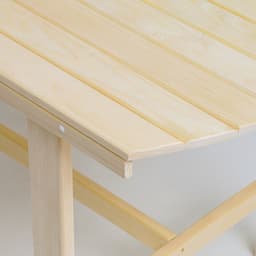 Стол для бани и дачи, 120×63×70 см, деревянный, липа
