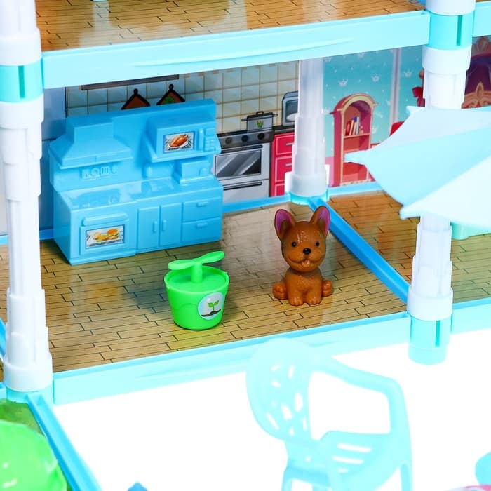 Дом для кукол «Зимний дворец» с куклой, питомцами и аксессуарами