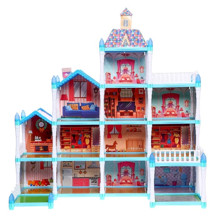 Дом для кукол «Зимний дворец» с куклой, питомцами и аксессуарами