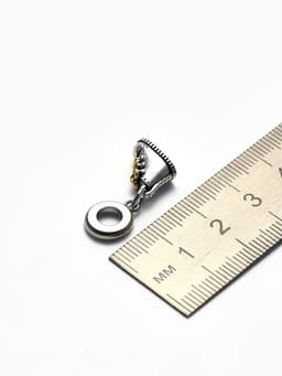 Шарм подвеска «Ботиночек», цвет золотой в чернёном серебре