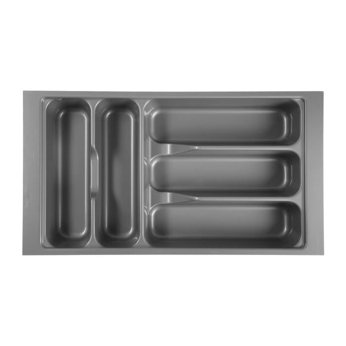 Лоток для столовых приборов CAPPIO, в ящик, 265×485 мм, блок-константа, цвет серый