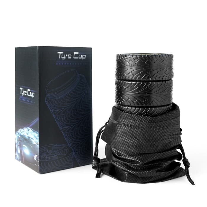 Термос TAKE IT EASY «Авто колесо», 250 мл, 17×8 см, сохраняет тепло 6 ч, чехол, нержавеющая сталь, пластик, чёрный