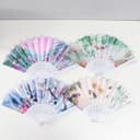 Веер складной «В тропиках», 23 см, МИКС