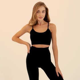 Топ спортивный на бретелях женский ONLYTOP, размер М, чёрный