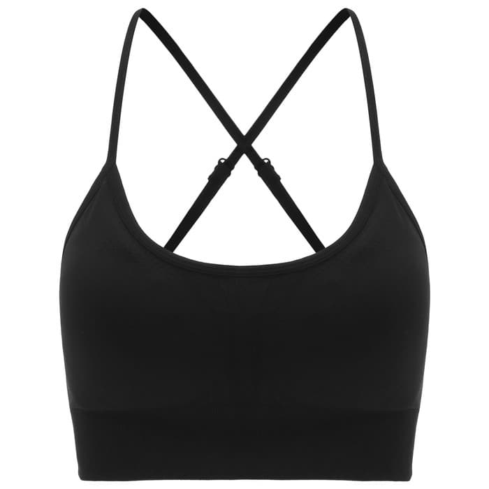 Топ спортивный на бретелях женский ONLYTOP, размер М, чёрный