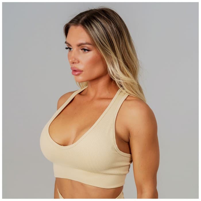 Топ спортивный женский ONLYTOP, размер S, цвет молочный