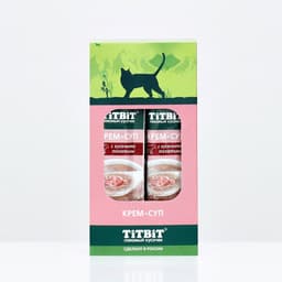 Лакомство крем-суп TitBit для кошек с кусочками телятины, 10 г