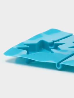 Форма для леденцов новогодний Доляна «Звёзды», силикон, 24×11×1 см, 6 ячеек (5.2×4 см), с палочками, МИКС