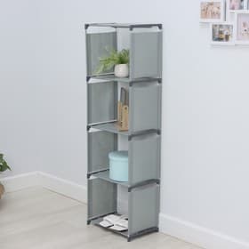 Стеллаж для хранения многофункциональный LaDо́m, 41×27×125 см, серый