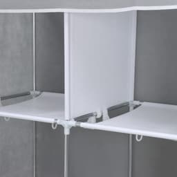 Шкаф тканевый каркасный, складной LaDо́m, 83×45×160 см, серый