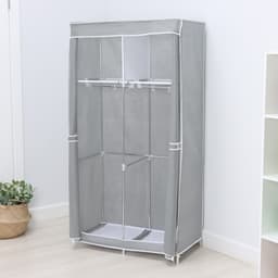 Шкаф тканевый каркасный, складной LaDо́m, 83×45×160 см, серый
