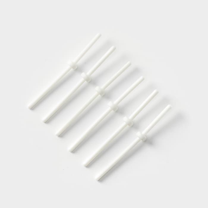 Форма для леденцов Доляна «Ромашка», силикон, 9.5×24×1 см, 6 ячеек (d=3.8 см), с палочками, МИКС