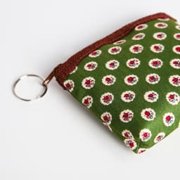 Кошелёк-монетница на молнии 10.5×1×9 см, с цветочным принтом, МИКС