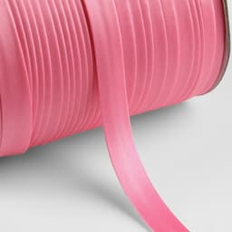 Косая бейка, атласная, 15 мм, 132±1 м, розовая №9111