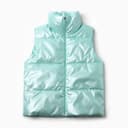 Жилет для девочки MINAKU: Casual Collection, бирюзовый, рост 128 см