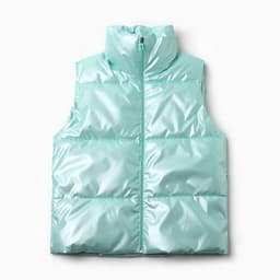 Жилет для девочки MINAKU: Casual Collection, бирюзовый, рост 128 см