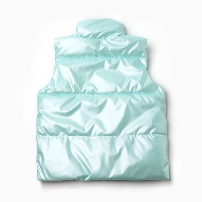 Жилет для девочки MINAKU: Casual Collection, бирюзовый, рост 128 см