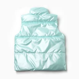 Жилет для девочки MINAKU: Casual Collection, бирюзовый, рост 128 см