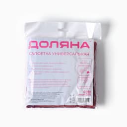 Салфетка для уборки Доляна, 400 г, 1 шт., 30×30 см, микрофибра, оверлок
