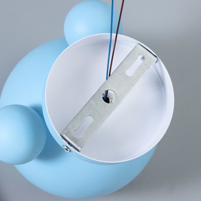 Бра «Барни», Е27, 40 Вт, голубой, 20×20×20 см