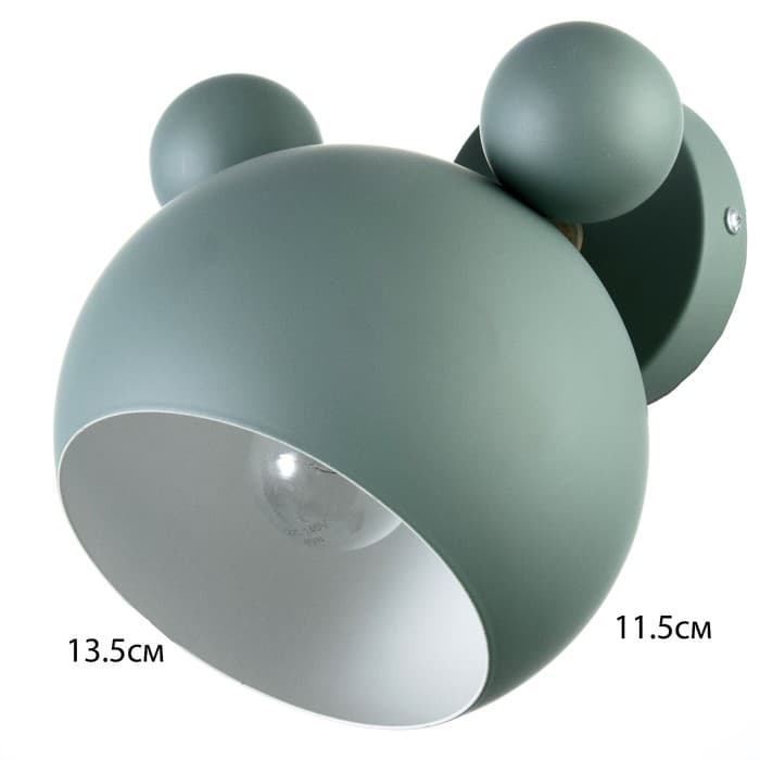 Бра «Барни» Е27 40 Вт зеленый 20×20×20 см