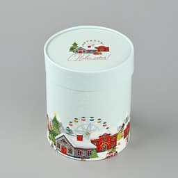 Коробка подарочная круглая «С Новым годом!», 12×16 см