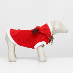 Костюм для животных «Новогодний с рожками», размер L (ДС 35, ОГ 45 см)