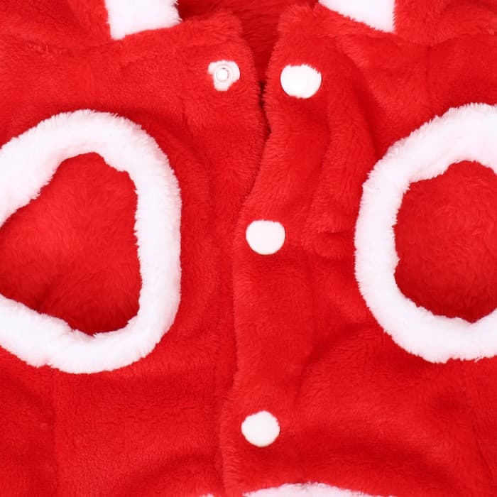 Костюм для животных «Новогодний с рожками», размер L (ДС 35, ОГ 45 см)