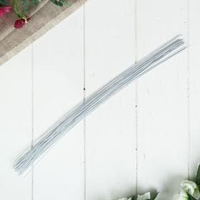 Проволока для изготовления искусственных цветов «Белая», дл. 40 см, сечение 0.07 см