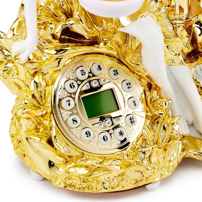 Ретро-телефон «Девушка и лилия», громкая связь,