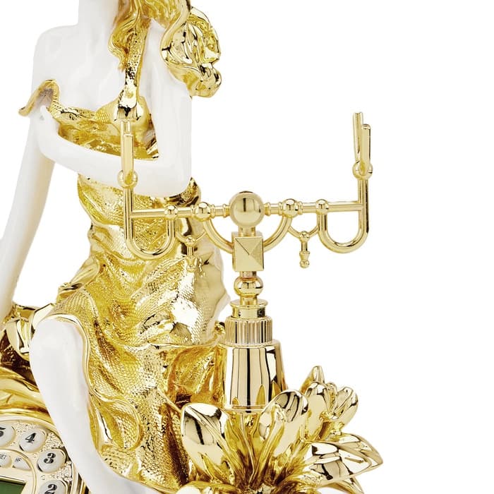 Ретро-телефон «Девушка и лилия», громкая связь,