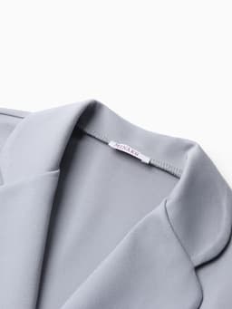 Комплект для девочки (жакет и брюки) MINAKU: PartyDress, серо-голубой, рост 140 см