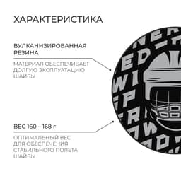 Шайба хоккейная Winter Star, взрослая, d=7.6 см