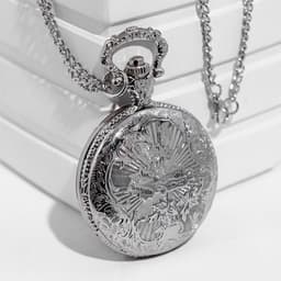 Часы карманные «Солнце», кварцевые, циферблата d=3.5 см, цепочка 80 см