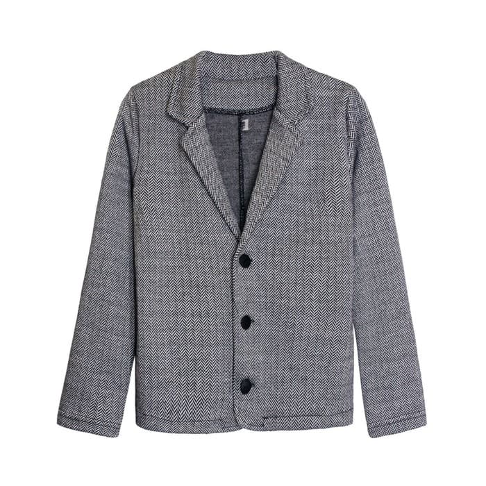 Пиджак для мальчика, рост 158 см, цвет серый