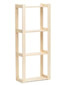 Стеллаж деревянный, 4 полки, 150×64×27.5 см, хвоя, второй сорт, напольный, «Добропаровъ»