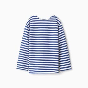 Тельняшка детская с начёсом, синяя, рост 110 см