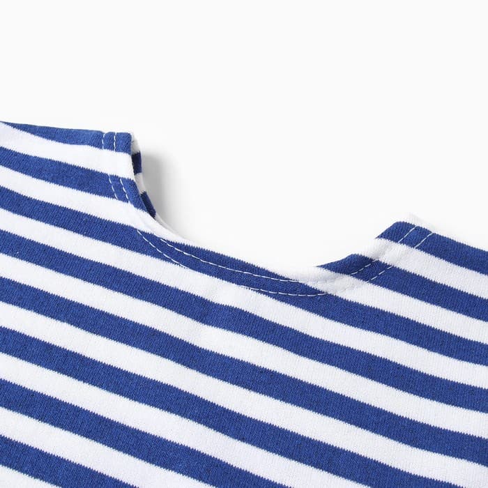 Тельняшка детская с начёсом, синяя, рост 110 см