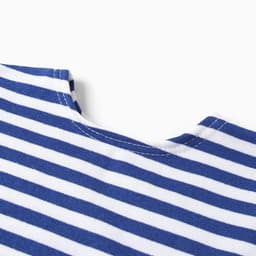 Тельняшка детская с начёсом, синяя, рост 110 см