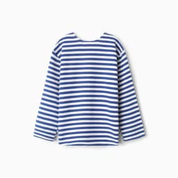 Тельняшка детская с начёсом, синяя, рост 110 см