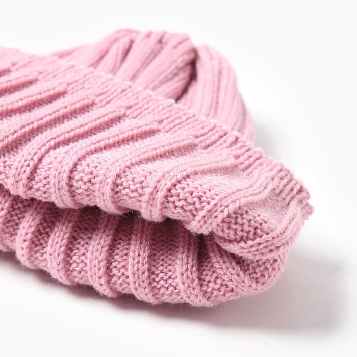 Комплект для девочки (шапка и снуд) KAFTAN, цвет пудровый, размер 44-48 (6-12 мес.)